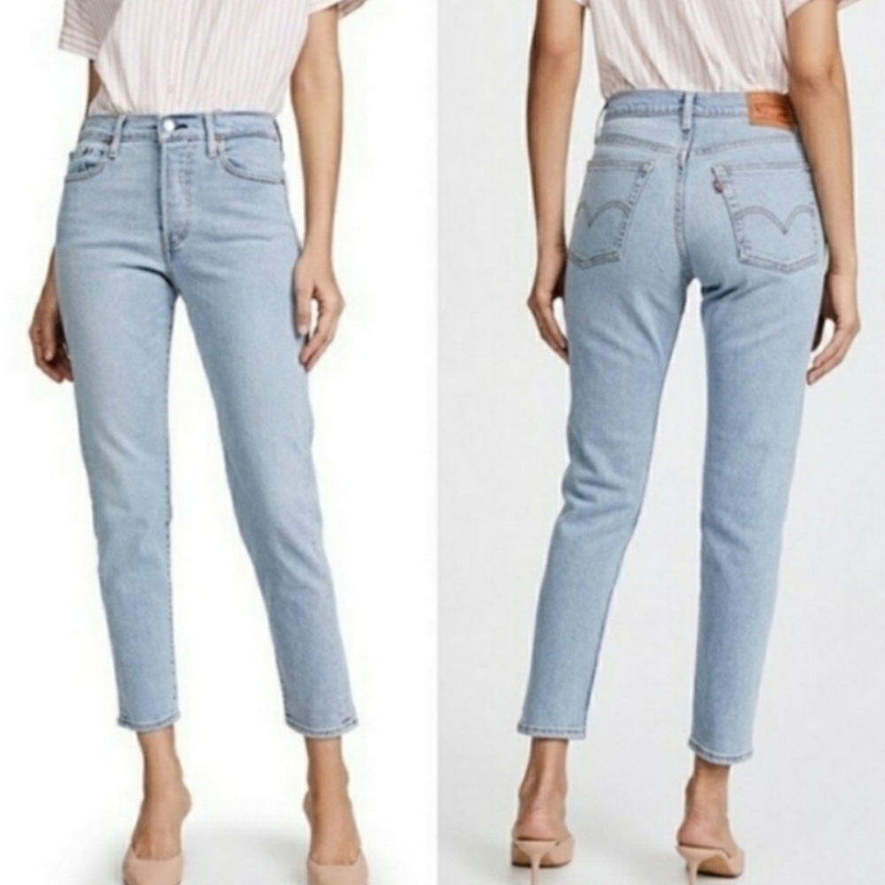 ❤️ LEVIS WEDGIE SKINNY HIGH RISE JEANS, DISTRESSED, 4 (27) - Picture 4 of 11